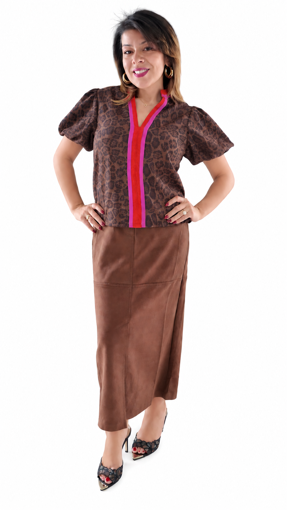 Leading Lady Leopard Top by THML