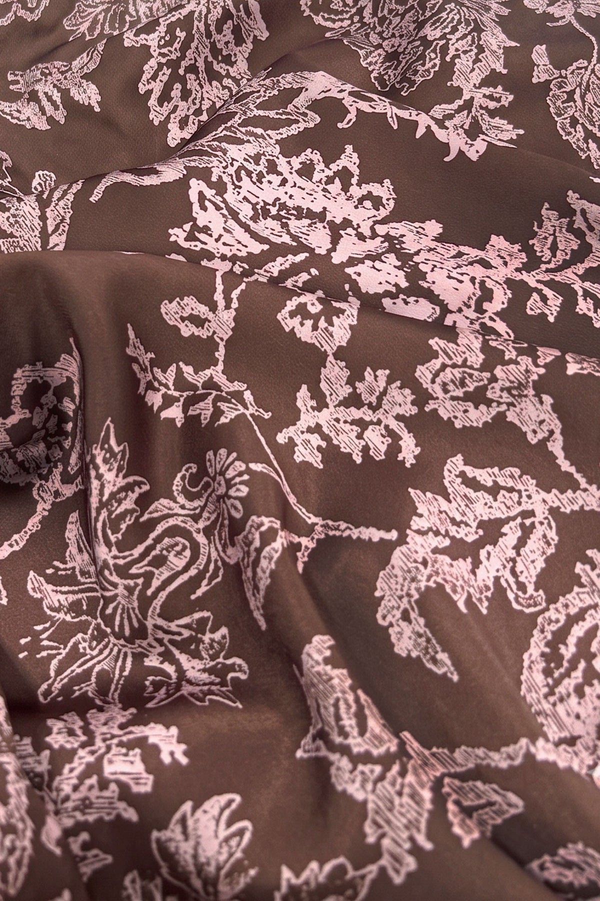 The Juliette Floral Blouse in Brown/Pink