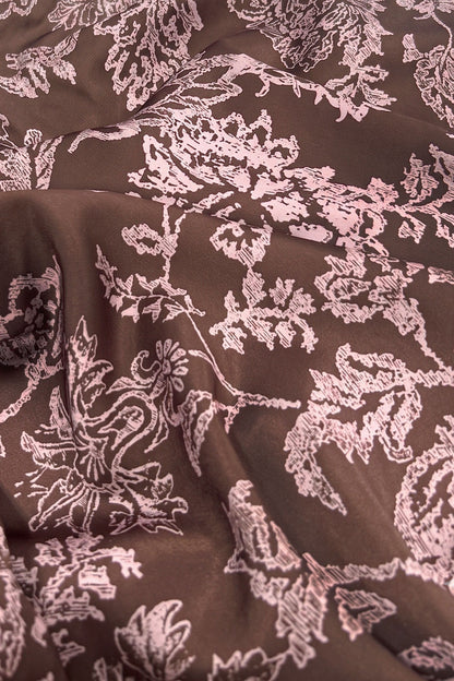The Juliette Floral Blouse in Brown/Pink