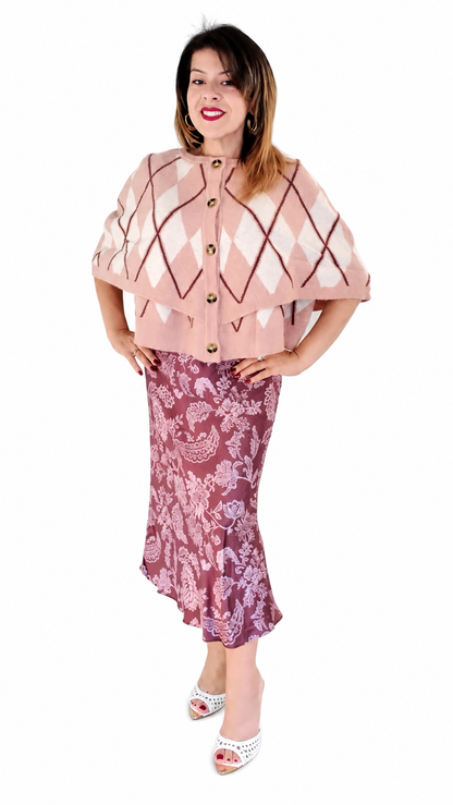 The Sophisticated Cardigan in Rose