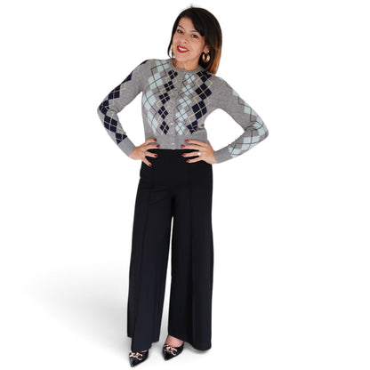 Serena Intarsia Argyle Cardigan by 525 America