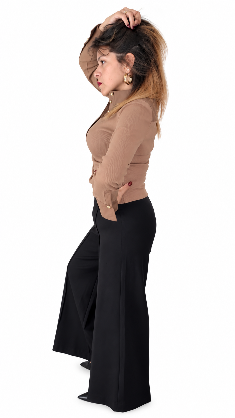 The Executive Faux Leather Trim Polo