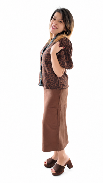 The Gold Standard Leopard Top by THML