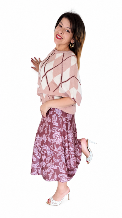 The Sophisticated Cardigan in Rose