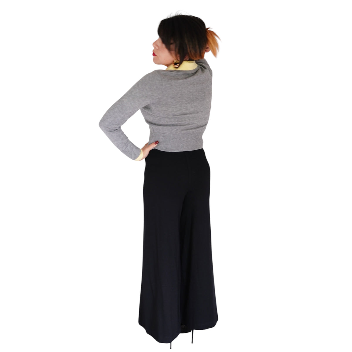 Priscilla Double Layer Polo Cardigan by 525 America