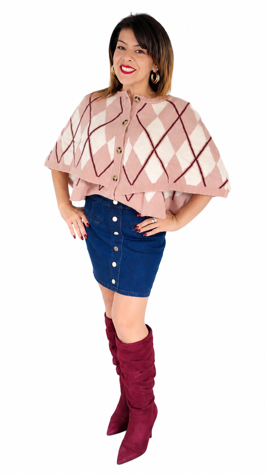 The Sophisticated Cardigan in Rose