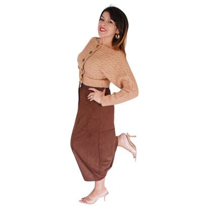Off- Shoulder Cardigan Sweater Top