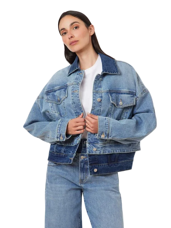 Double Denim Trucker by HABITUAL