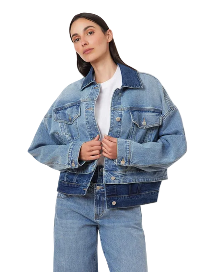 Double Denim Trucker by HABITUAL
