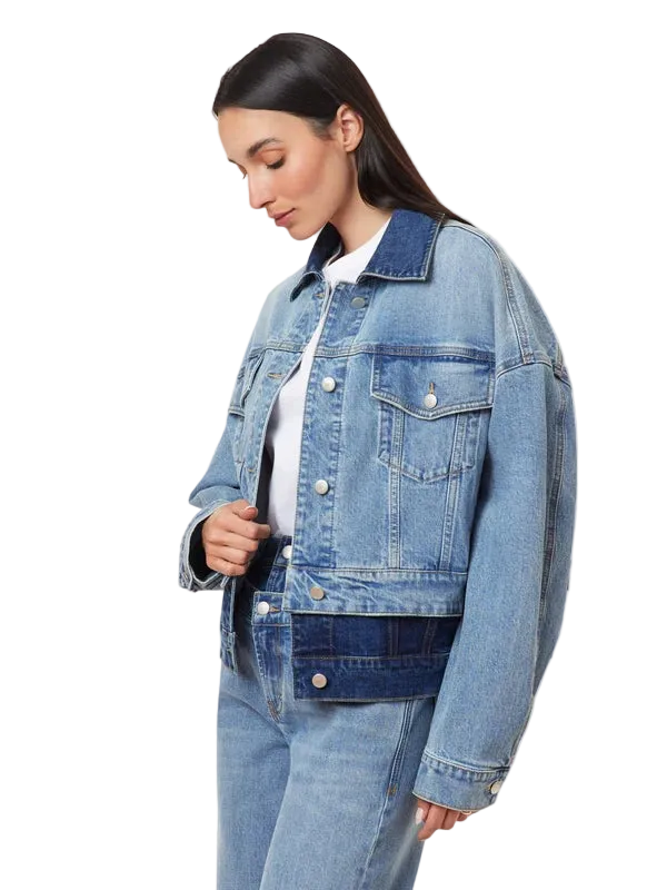Double Denim Trucker by HABITUAL