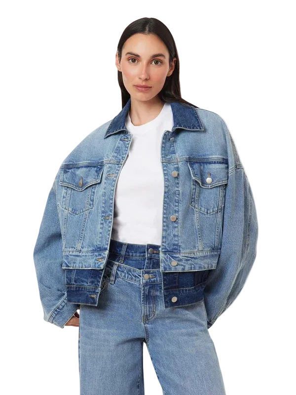 Double Denim Trucker by HABITUAL