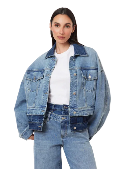 Double Denim Trucker by HABITUAL