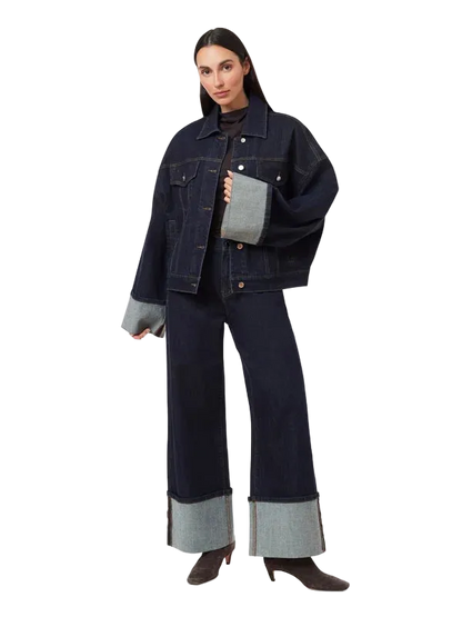 Camryn Cuffed Straight Crop Jeans by HABITUAL