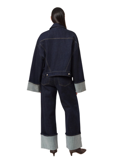 Camryn Cuffed Straight Crop Jeans by HABITUAL
