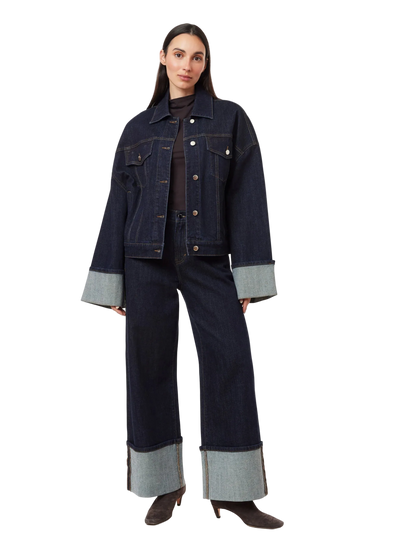 Camryn Cuffed Straight Crop Jeans by HABITUAL