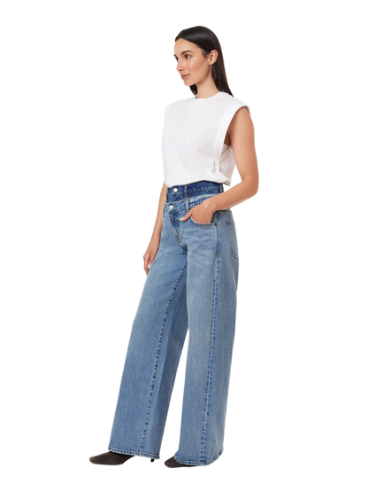 Gemma Double Waistband Wide Leg Slouch by HABITUAL