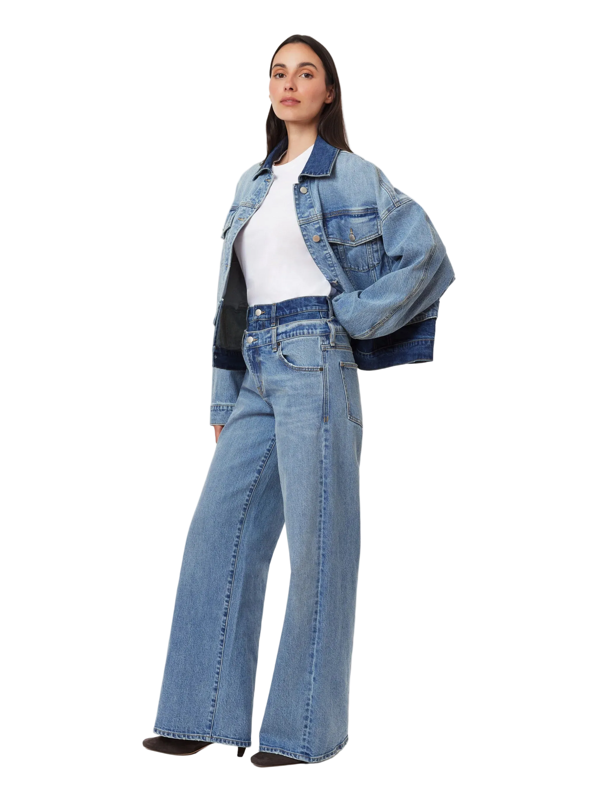 Gemma Double Waistband Wide Leg Slouch by HABITUAL