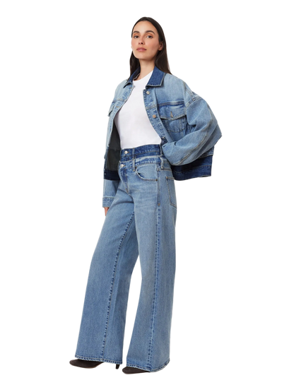 Gemma Double Waistband Wide Leg Slouch by HABITUAL