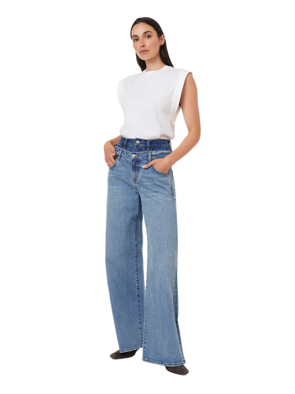 Gemma Double Waistband Wide Leg Slouch by HABITUAL