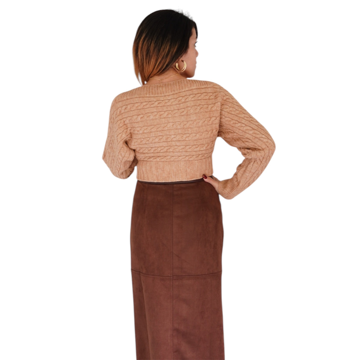 Off- Shoulder Cardigan Sweater Top