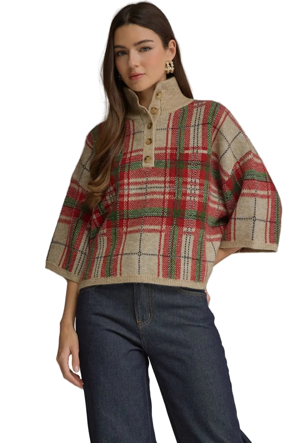Sabrina Plaid Sweater