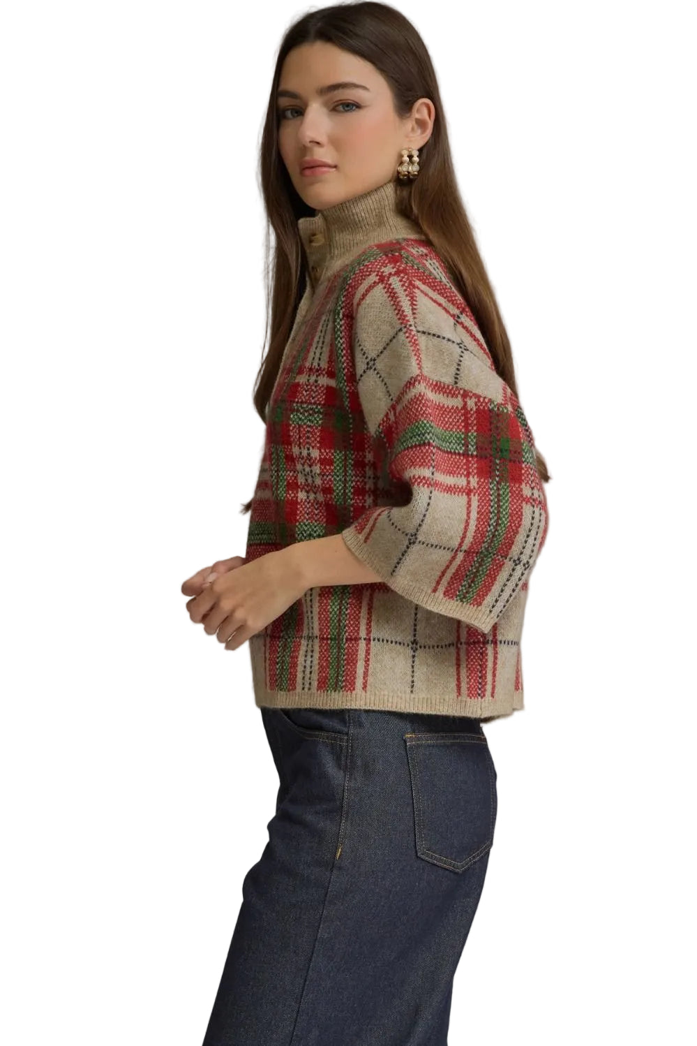 Sabrina Plaid Sweater