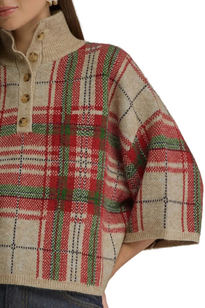 Sabrina Plaid Sweater